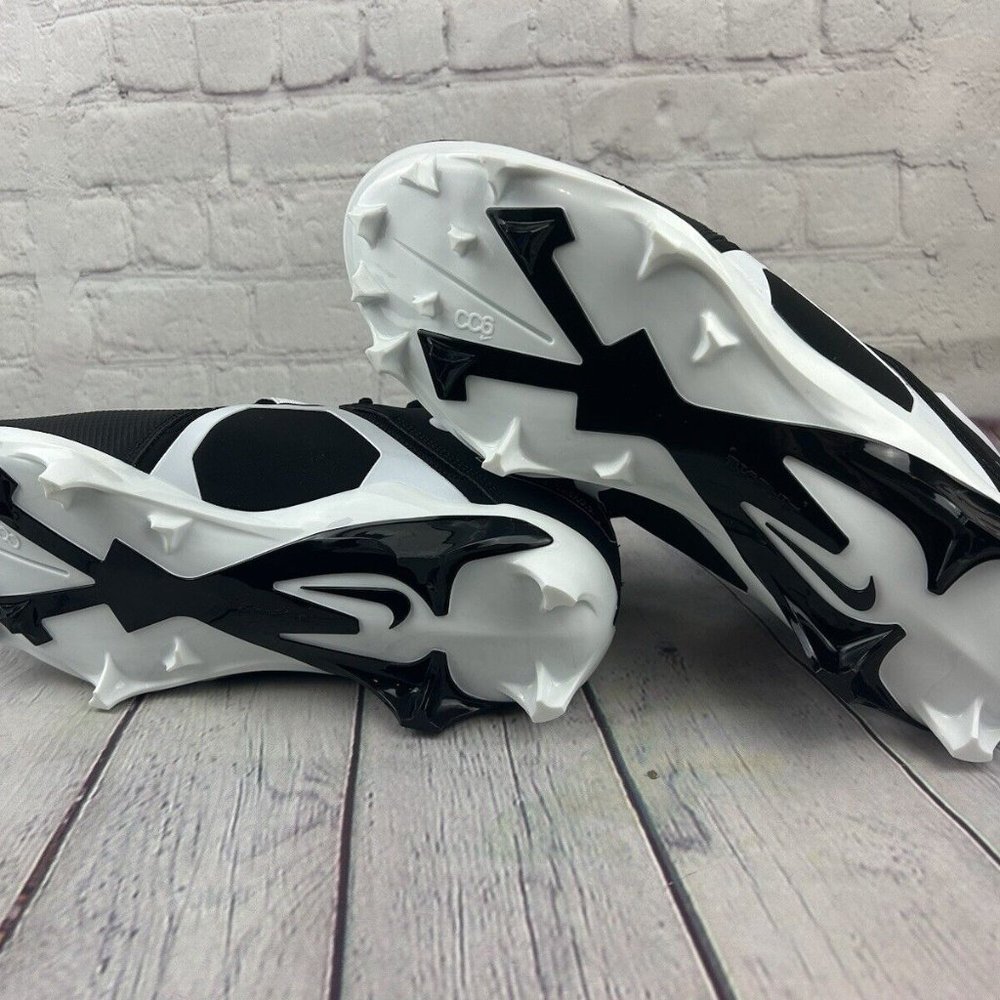 Nike Alpha Menace Pro 3 Mid Football Cleats Men's Black Size - Picture 7 of 7